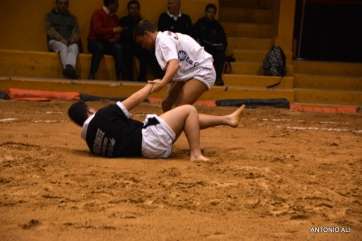 Imagen de archivo de una luchada en Telde (Foto Antonio Alí)