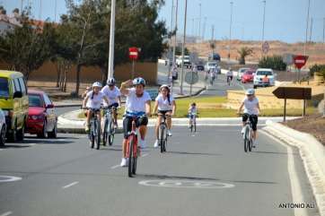 El concejal de Deportes, en la prueba de este domingo (Foto TA)