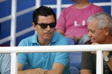 Imagen de archivo del concejal Pablo Rodríguez en un partido de la UD Telde (Foto TA)