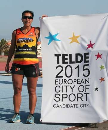 Sandra Moreno muestra su apoyo a la iniciativa de Deportes (Foto TA)