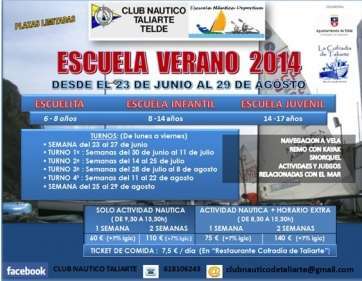 Curso de verano en el Club Náutico de Taliarte (Foto TA)