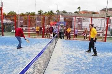 Imagen de archivo de una jornada del Programa de Pádel