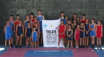 Los jóvenes deportistas del Club Cubarias (Foto TA)