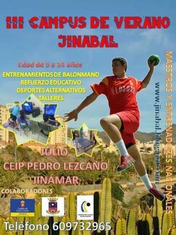 Cartel del campus de verano Jinabal (Foto TA)
