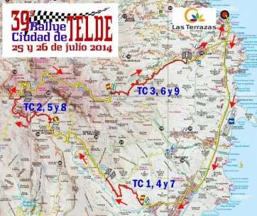Mapa general del rallye (Foto TA)
