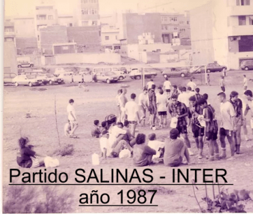 Imagen antigua de los partidos en La Garita (Foto de la web del club)