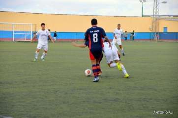 Imagen de archivo de un partido de pretemporada de la UD Telde (Foto Antonio Alí)