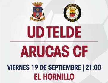 Cartel anunciador del partido (Foto TA)