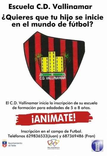 Anuncio del periodo de inscripciones del club (Foto TA)