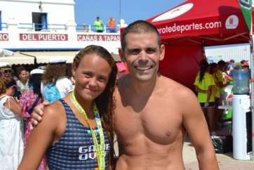 Los teldenses Verónica Navarro y David Romera (Foto TA)