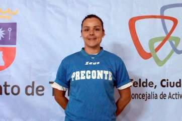 Marta, portera del Preconte Telde (Foto TA)