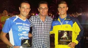 El concejal de Deportes, Pablo Rodríguez, felicitó a los dos teldenses ganadores (Foto TA)