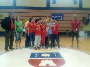 Equipo que logró el tercer puesto en Sub 14 (Foto TA)