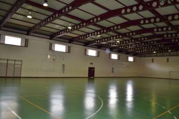 Cubierta del pabellón en el IES El Calero (Foto TA)