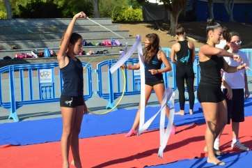 Actividades en la muestra olímpica en el parque de San Juan (Foto TA)