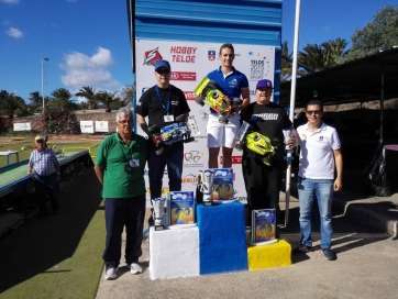 Podio del campeonato de radiocontrol (Foto TA)