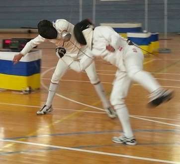 Imagen de archivo de una competición de esgrima (Foto TA)