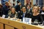 La comitiva teldense en el Parlamento europeo (Foto TA)