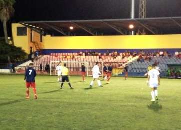 Imagen del partido de la UD Telde con el Unión Viera (Foto TA)