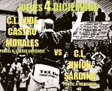 Cartel de la luchada de este jueves (Foto TA)