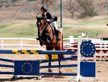 Imagen de archivo de una competición de hipica en Telde (Foto Acfi Press)