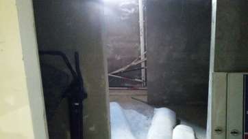 Estado de los vestuarios del pabellón Antonio Moreno (Foto TA)