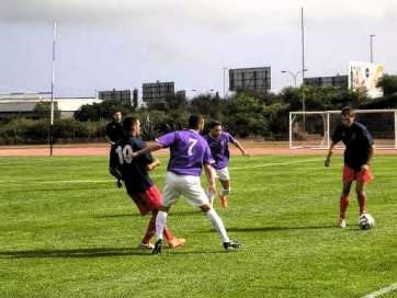 Imagen del partido de la UD Telde frente al Laguna (Foto José Carlos Vega)