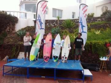 Momento de la entrega de trofeos (Foto TA)