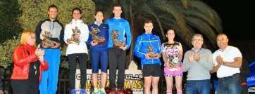 Manuela Alonso, en el podio de ganadores (Foto TA)