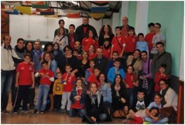 Miembros del Club Telde Los Llanos durante el torneo (Foto cedida)