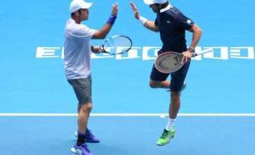 David Marrero (i) y su compañero Pablo Cuevas (d) (Foto TA)