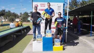 Ganadores de la prueba, el pasado domingo en Telde (Foto TA)