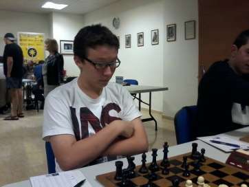 Daniel Sanabria salió victorioso de su partida ante Francisco Martín (Foto Telde Los Llanos)