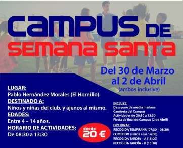 Cartel del campus de Semana Santa (Foto TA)