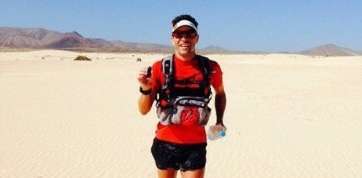 Doroteo Martínez, durante su estancia en Fuerteventura (Foto cedida)