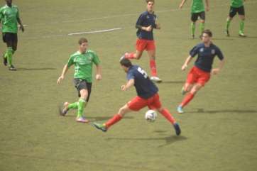 Momento del encuentro ante el Unión Sur Yaiza (Foto TA)