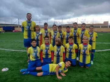 Formación del CD Gariteño, uno de los teldenses participantes (Foto Rodagon Sport)