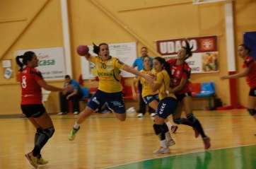 Momento del partido de este sábado en Telde (Foto Miguel Ángel Suárez )