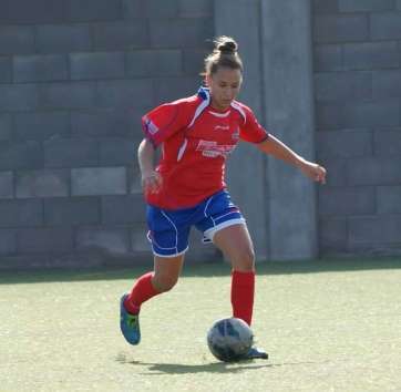 Nayara Aguiar, en un partido del Femarguín (Foto cedida a TA)