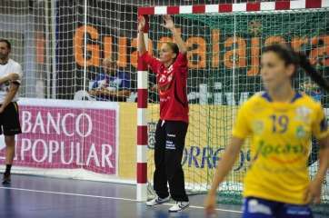 Imagen de la portera internacional del Rocasa Gran Canaria ACE, Silvia Navarro (Foto TA)