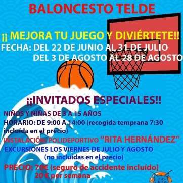 Cartel oficial del campus (Foto CB Telde)