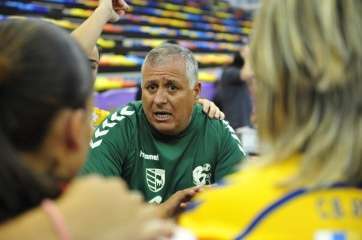 El entrenador del Rocasa ACE Gran Canaria, Paco Santana (Foto TA)