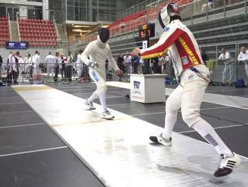 Jan Bade, en uno de sus combates (Foto Ceiscán)