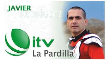 Javier Rodríguez, con el logotipo de la ITV (Imagen cedida)