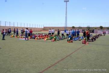 Participantes de la XXIV edición del Torneo de Fútbol Base Ciudad de Telde (Foto TA)