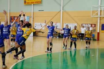 La jugadora del Rocasa Ace Gran Canaria Almudena Rodríguez durante un encuentro (Foto TA)