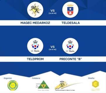 Cartel con el cuadro de competición (Foto Teldeportivo FS)