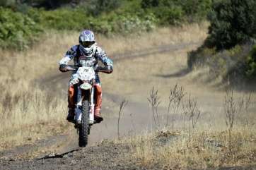 El piloto Javier Rodríguez durante su participación en la Sardegna Rally Race (Foto cedida)