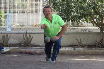 Imagen de un jugador durante un encuentro (Foto Federación de Bola Canaria)