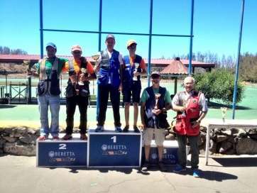 Podio general de la última prueba de la competición (Foto Club de Tiro Telde)